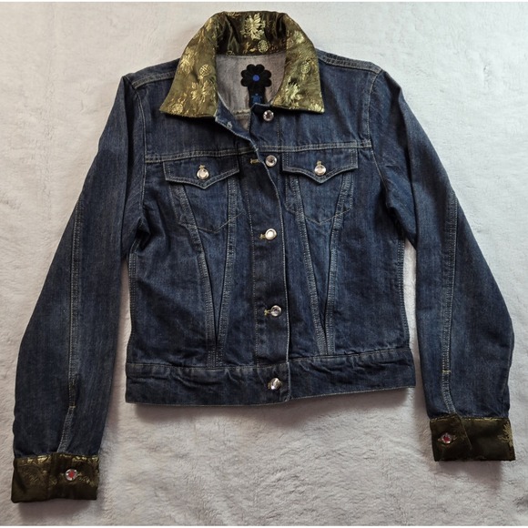Joluka Embellished Jackets & Blazers - Women's Joluka‎ Embellished Denim Jacket Size M